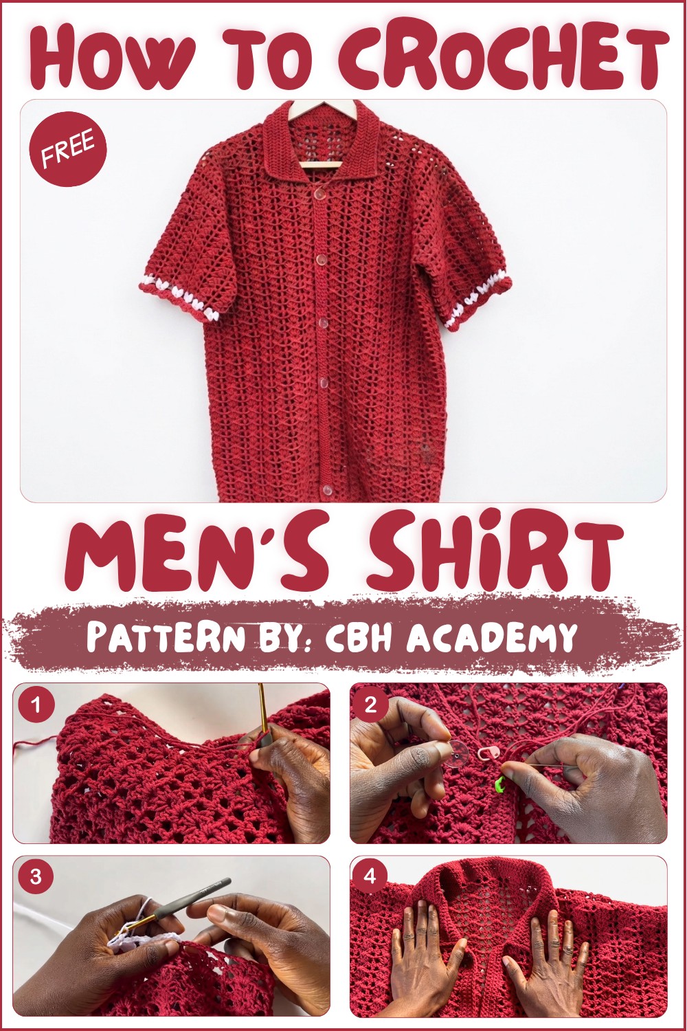 Crochet Men’s Shirt Tutorial (1)