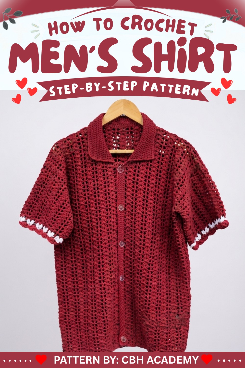 Crochet Men’s Shirt Tutorial (2)
