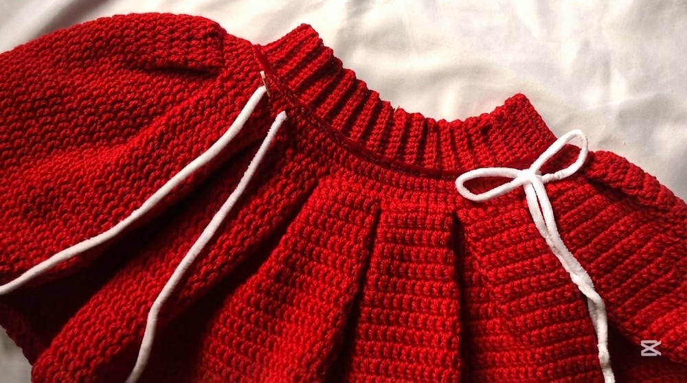 Crochet Pleated Cheerleader Skirt Tutorial (7)