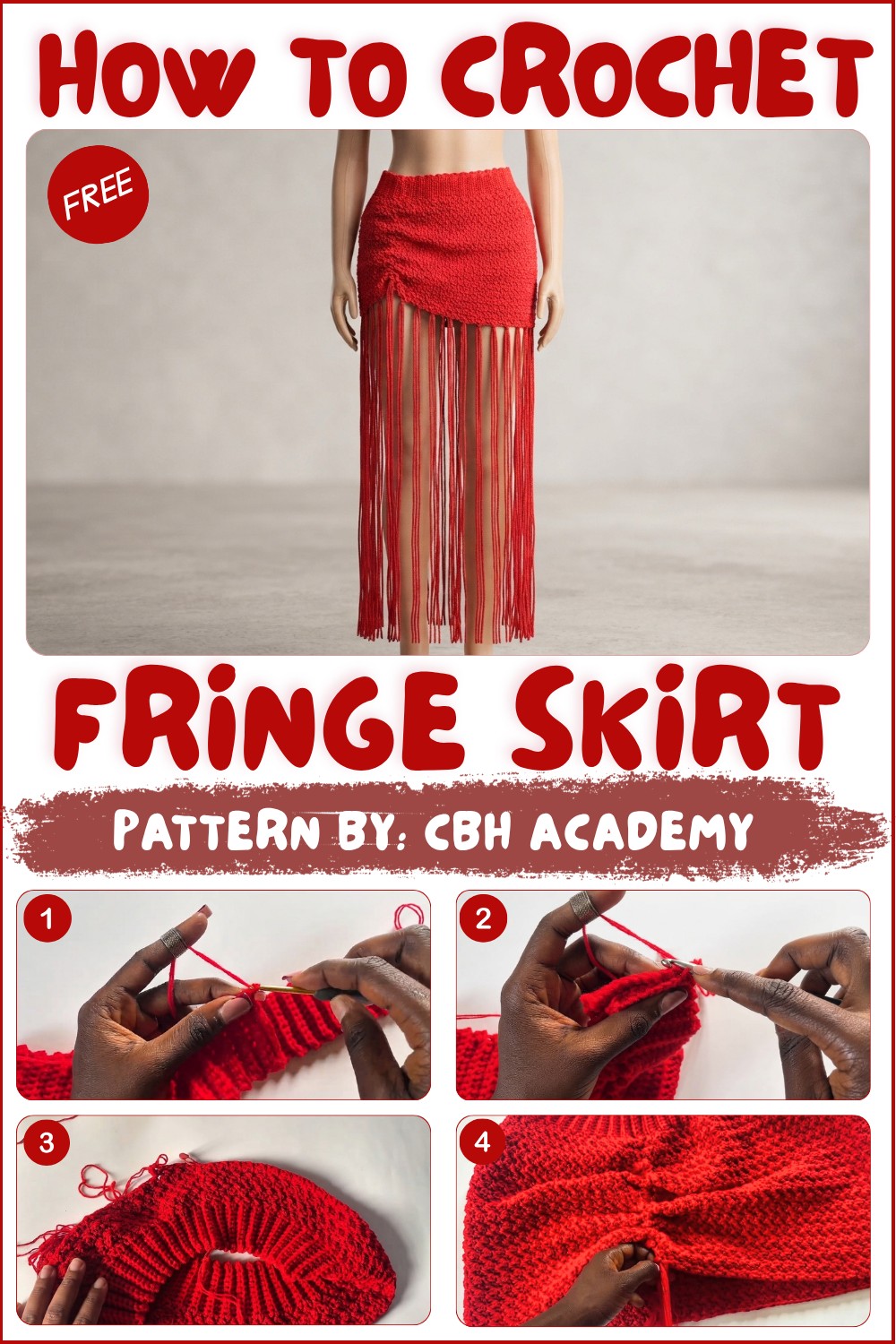 Easy Crochet Fringe Skirt Pattern for Beginners (1)