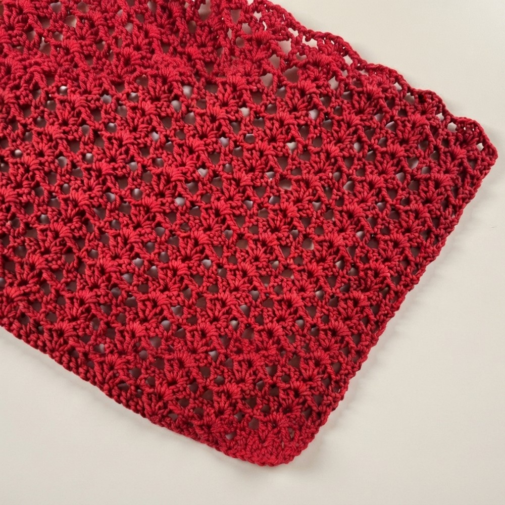 Easy Crochet Lacy Shell Stitch Pattern for Beginners (2)