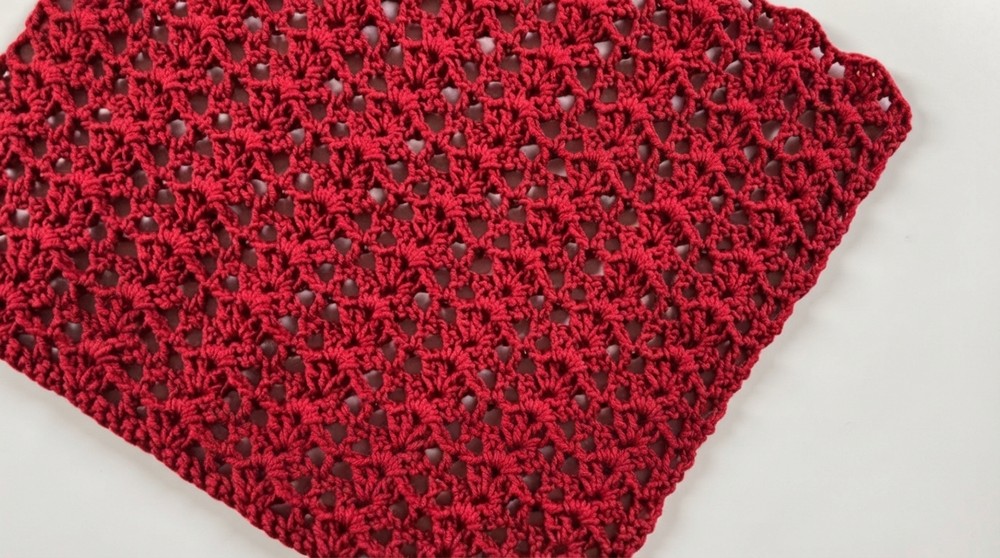 Easy Crochet Lacy Shell Stitch Pattern for Beginners (3)