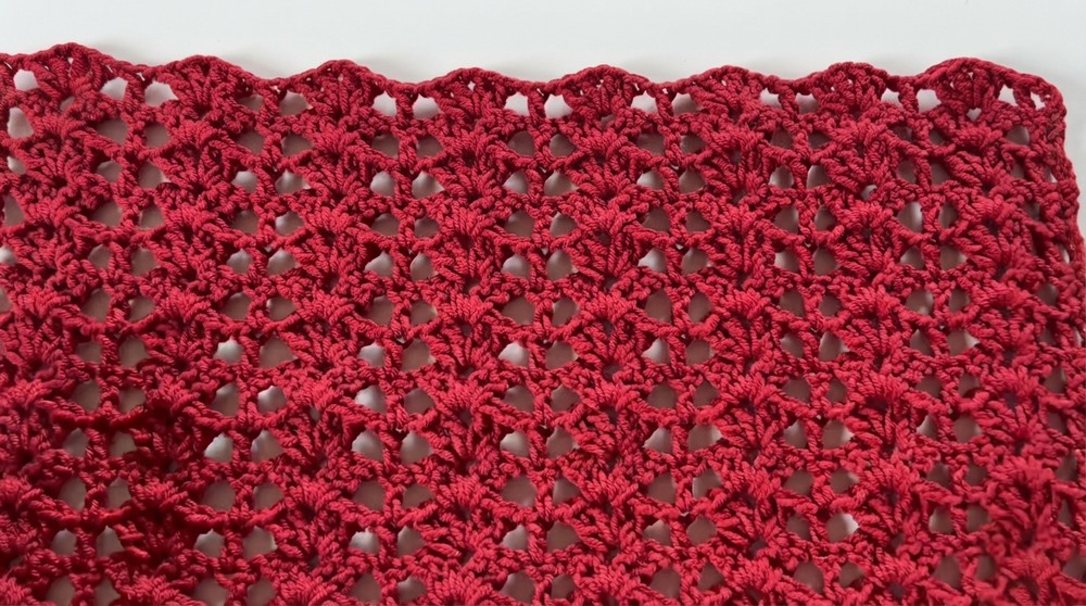 Easy Crochet Lacy Shell Stitch Pattern for Beginners (4)