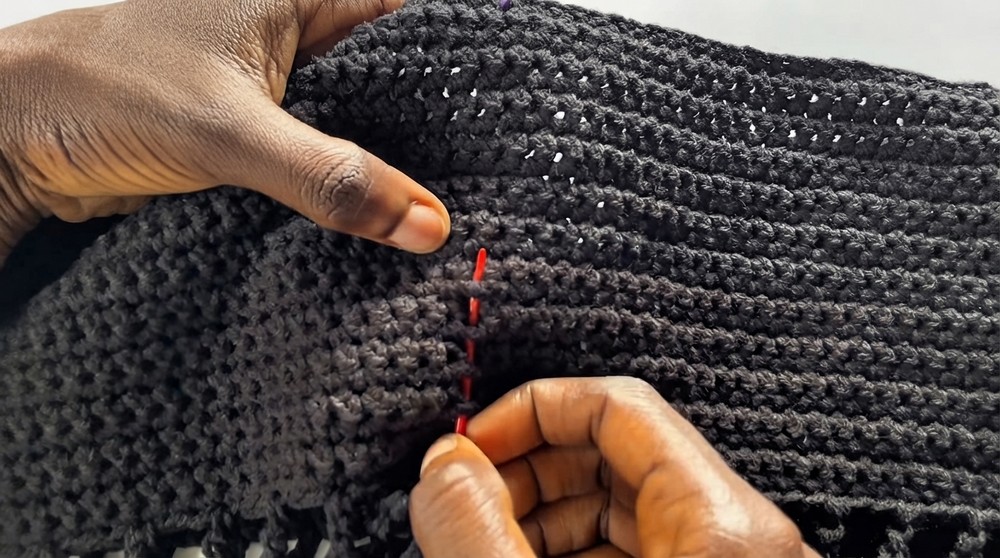 Easy Crochet Summer Mesh Asymmetric Top Tutorial (6)