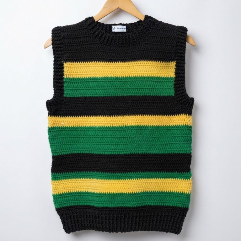 How To Crochet An Easy Roundneck Vest Sweater For Beginners (2)