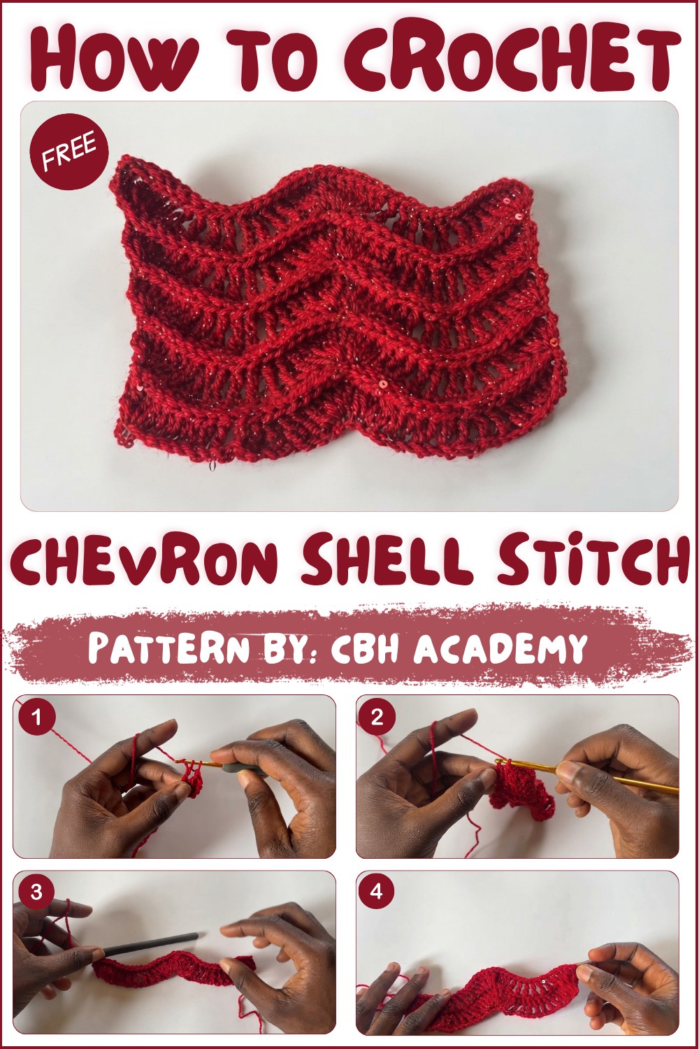 How to Crochet Elegant Chevron Shell Stitch Tutorial na (1)