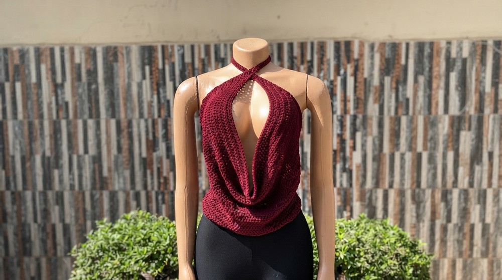How to Crochet a Cowl Neck Top (4)