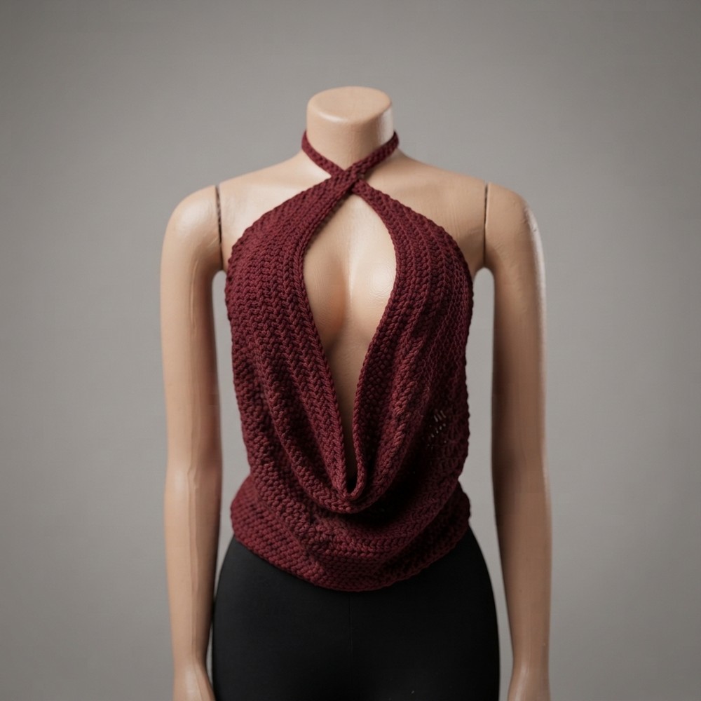 How to Crochet a Cowl Neck Top
