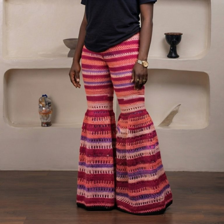 How to Crochet a Flared Bell-Bottom Palazzo Trousers (5)