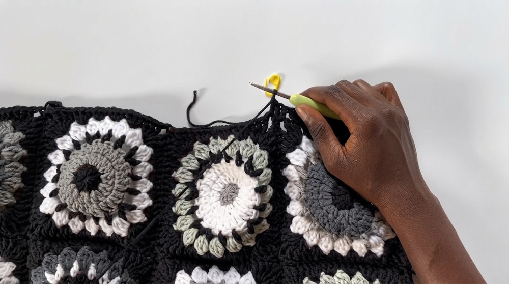 How to Crochet a Granny Square Sweater (2)