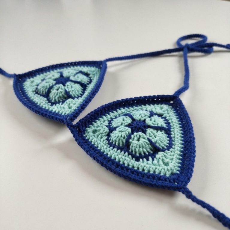 How to Crochet a Simple Hexagon Bikini Top for Beginners (3)