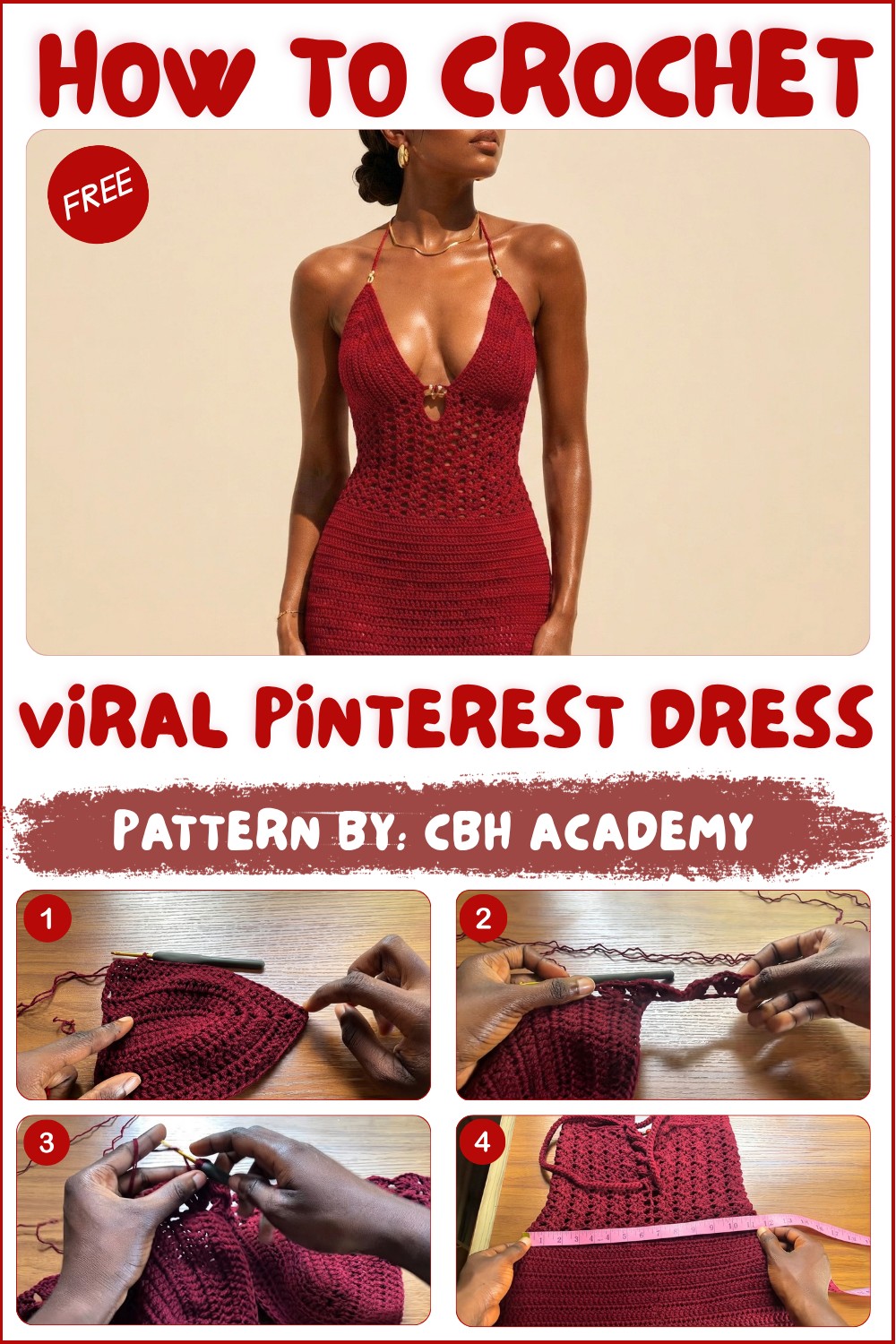 How to Crochet a Viral Pinterest Dress with Shell Stitch Details (1)
