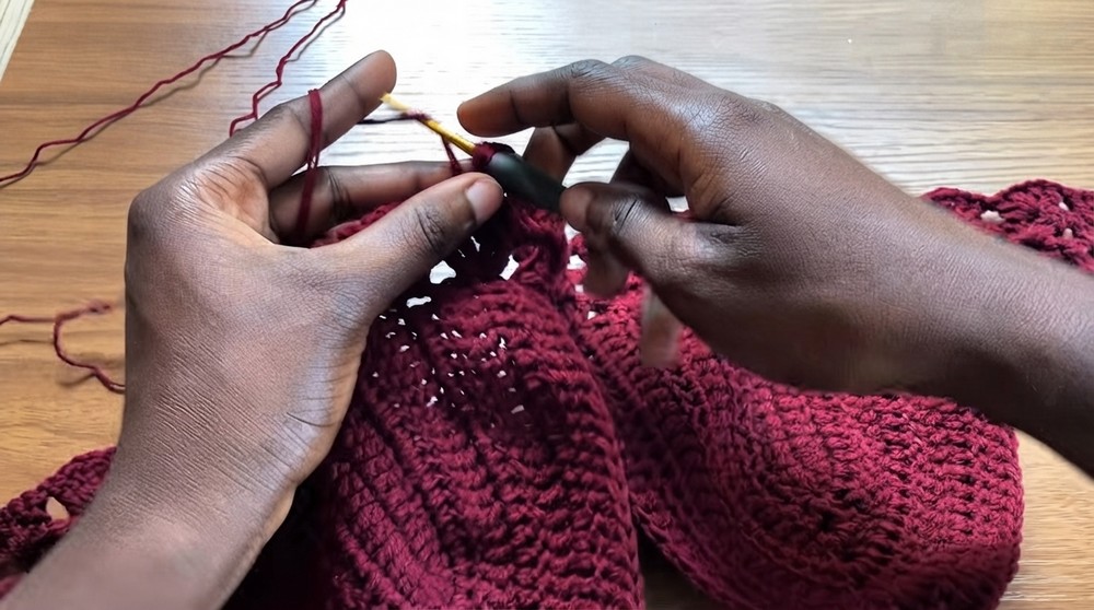How to Crochet a Viral Pinterest Dress with Shell Stitch Details (4)