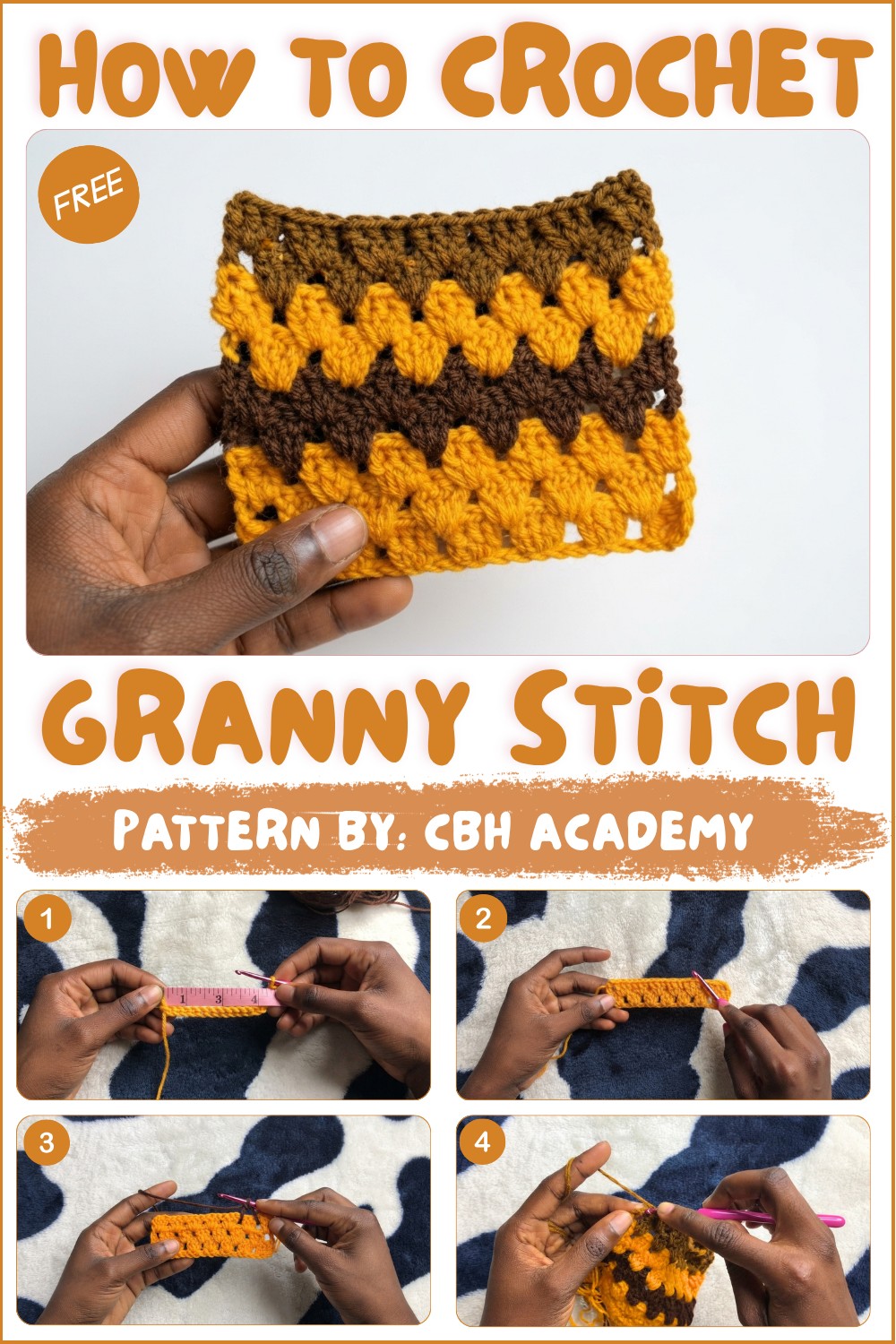 How to Crochet the Granny Stitch