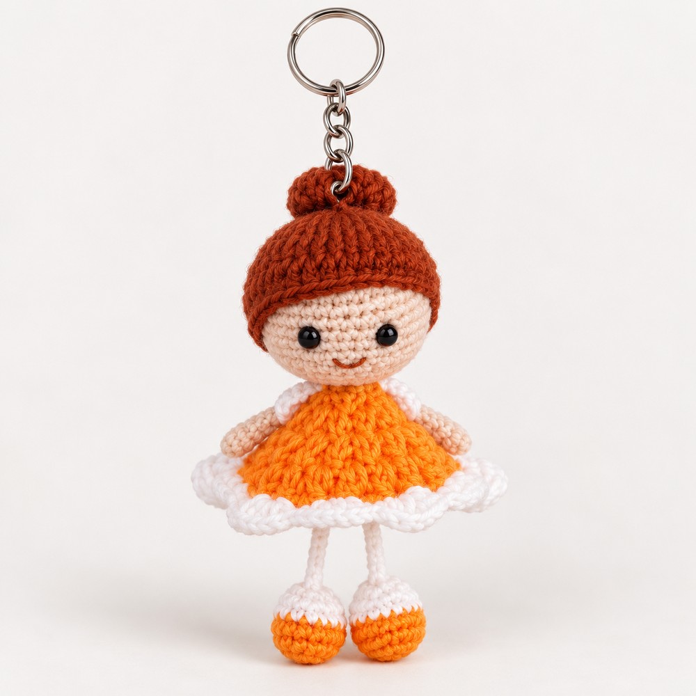 Amigurumi Mini Doll Keychain Pattern