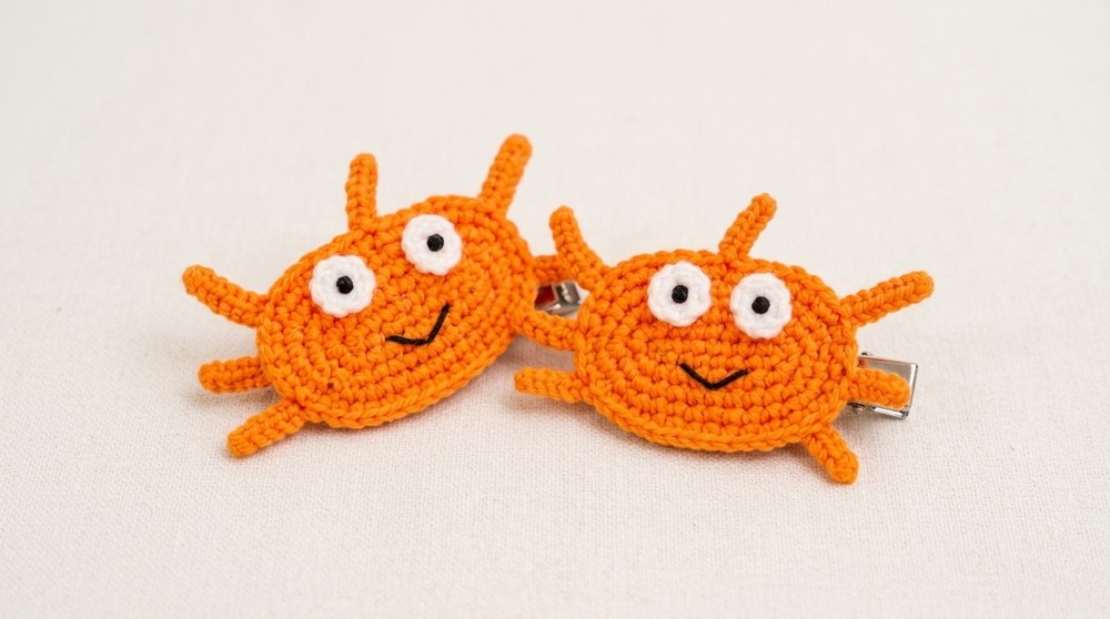  Crab Hair Clip Tutorial Pattern
