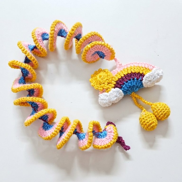 Crochet Wind Spinner, Rainbow Wind Spinner, Gifting Option (7)