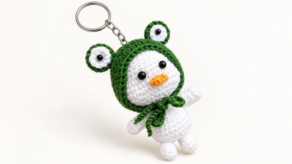 Cute Crochet Bunny Keychain Tutorial