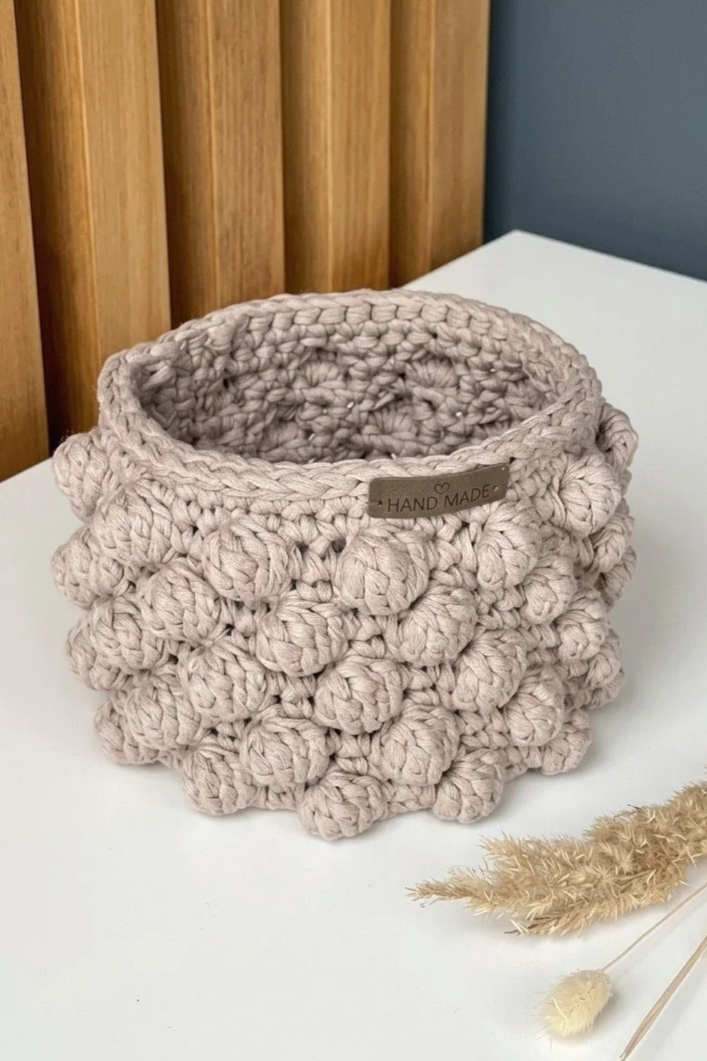 How To Crochet Easy 1-skein Basket Pattern (2)