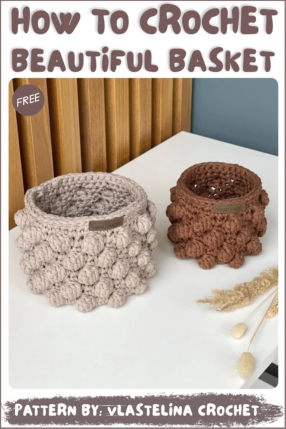 How To Crochet Easy 1-skein Basket Pattern (3)