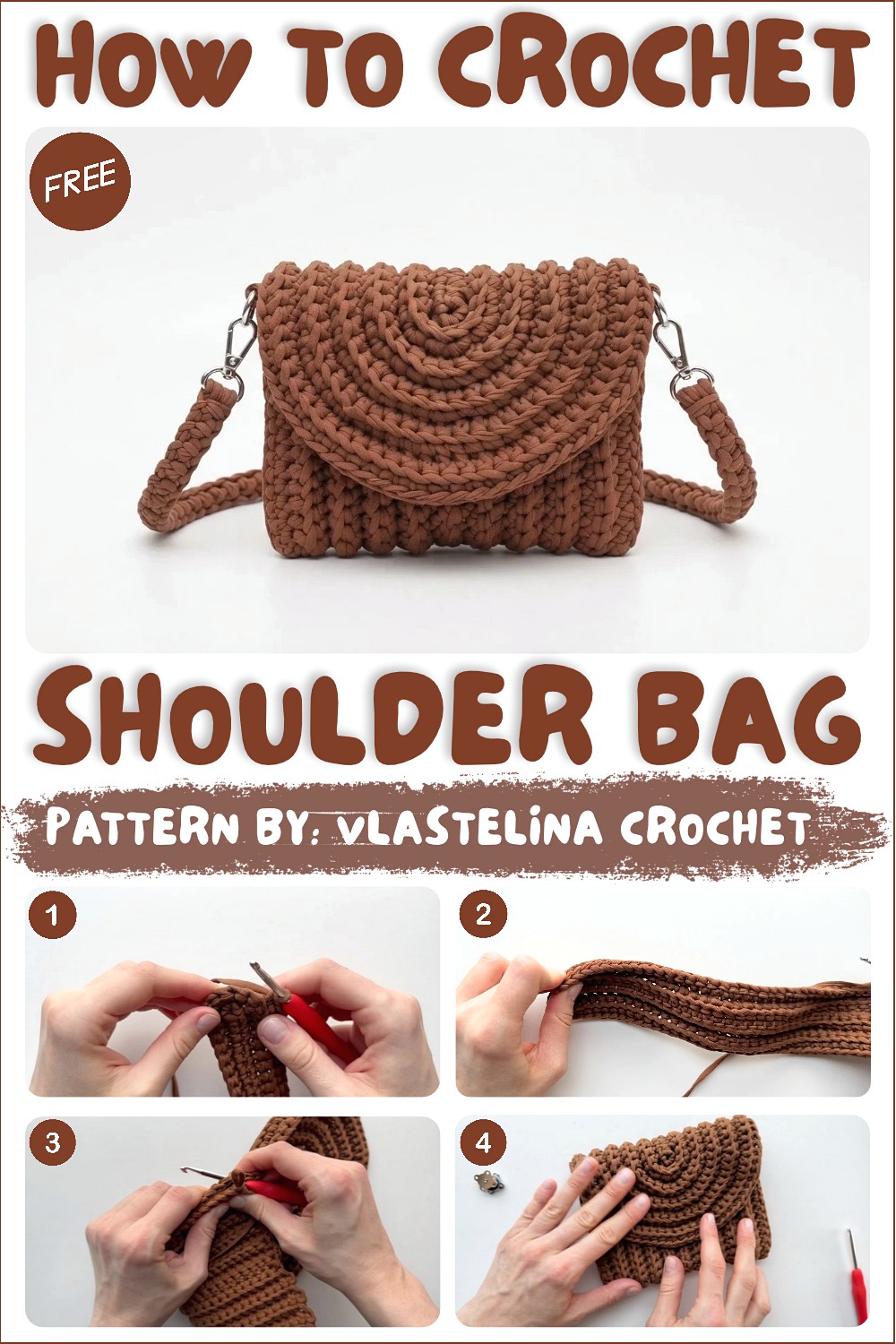 How To Crochet Easy Mk Shoulder Bag From One Skein (1)