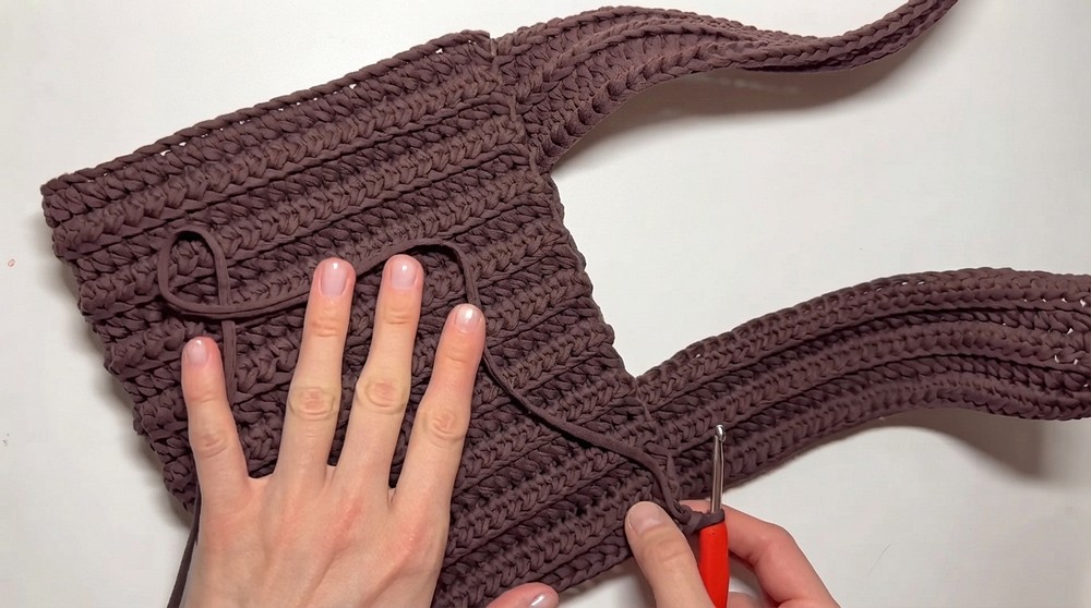 How To Crochet Jersey Yarn Bag For Beginners (6)
