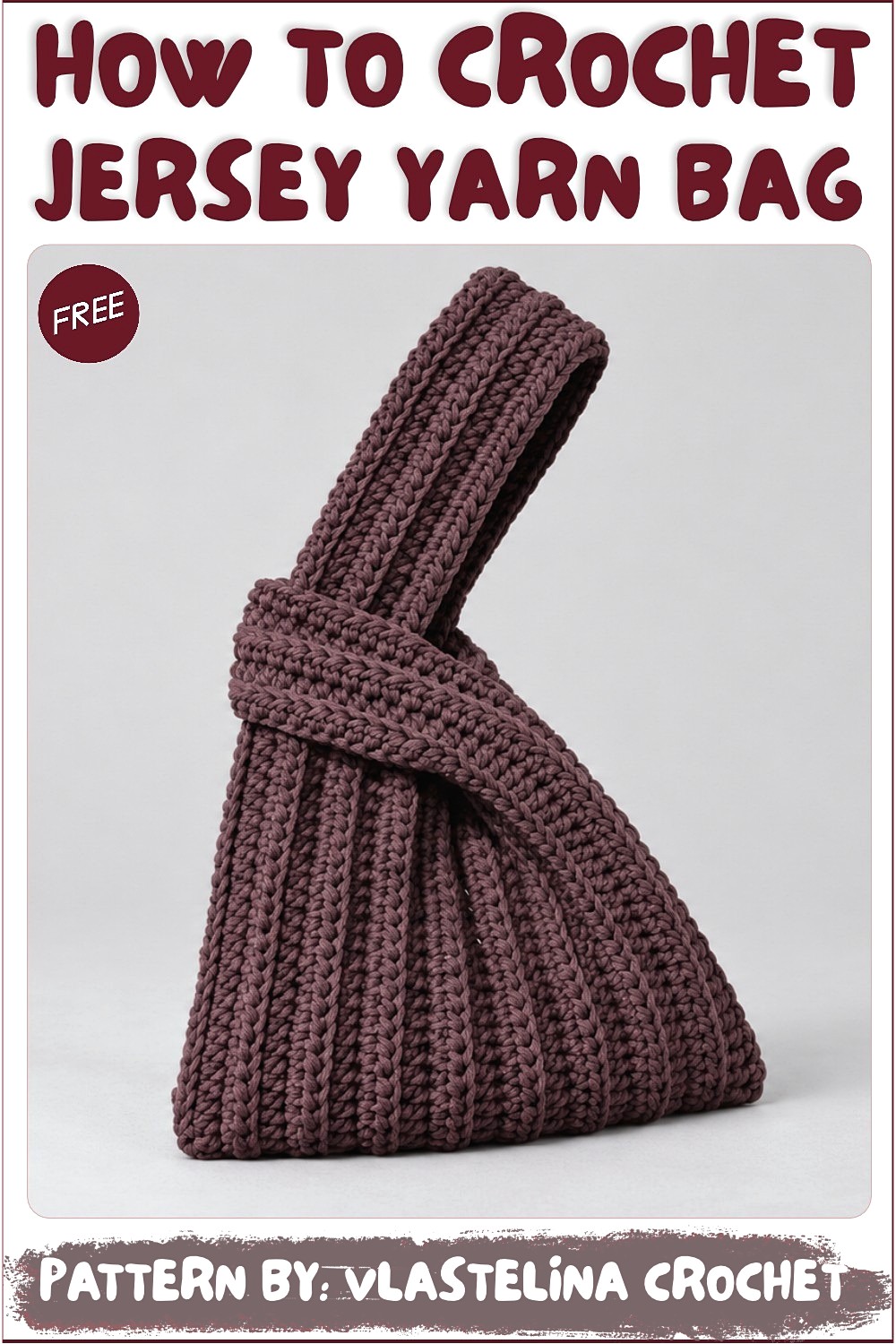 How To Crochet Jersey Yarn Bag For Beginners 