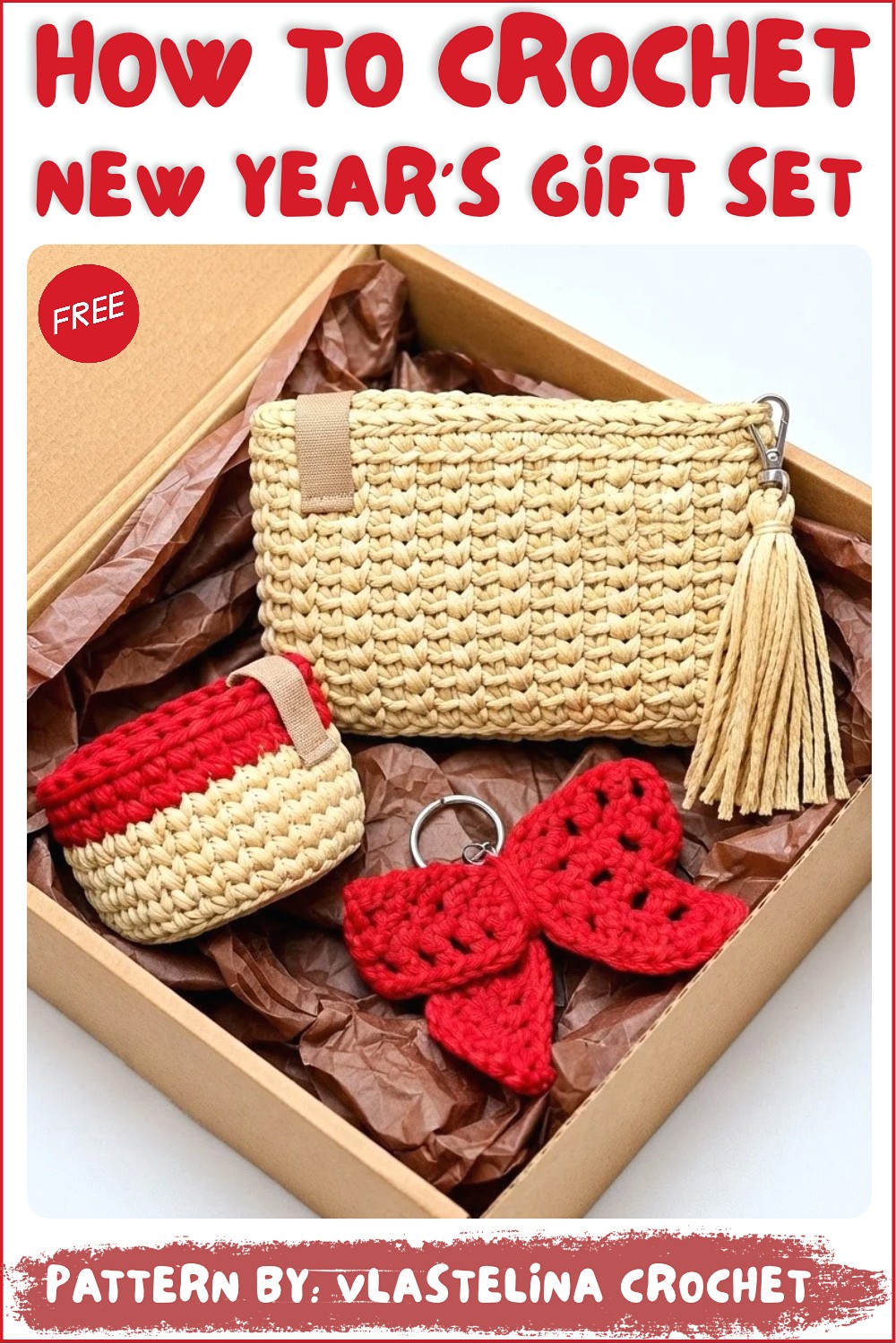 How To Crochet New Year's Crochet Gift Set For Beginners (3)