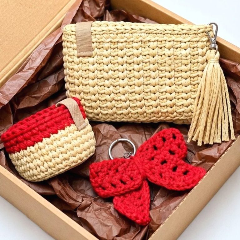 How To Crochet New Year's Crochet Gift Set For Beginners (4)