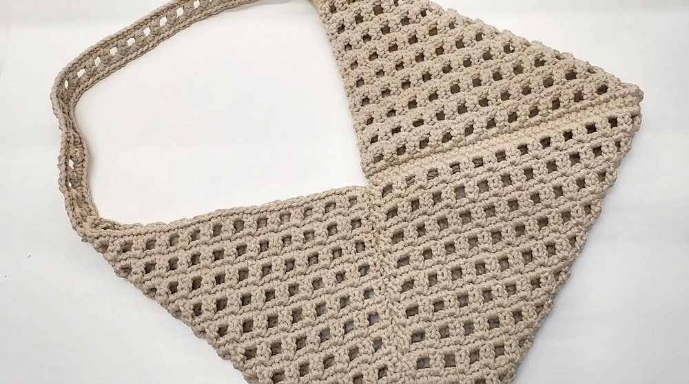 How To Crochet String Bag Made From Cord. Suitable For Beginners (13)