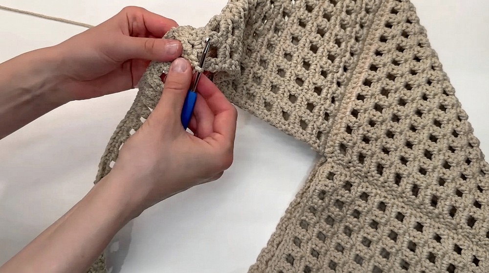 How To Crochet String Bag Made From Cord. Suitable For Beginners (9)