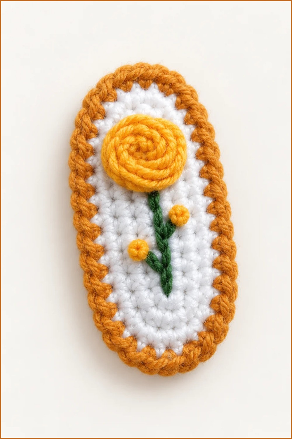 How to Make a Beautiful Crochet Rose Hair Clip